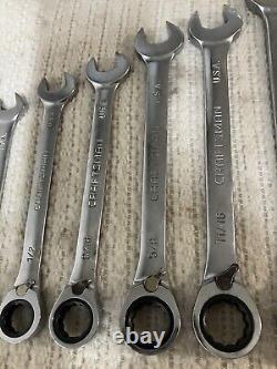 Craftsman Tools USA 17pc Metric SAE Reversible Combo Ratcheting Wrench Set