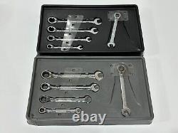 Craftsman USA 10pc (5 Metric, 5 SAE) RATCHETING REVERSIBLE Wrench Sets in Trays
