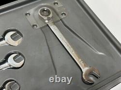 Craftsman USA 10pc (5 Metric, 5 SAE) RATCHETING REVERSIBLE Wrench Sets in Trays