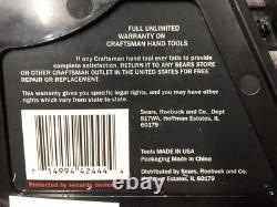 Craftsman USA 9 42444 SAE 8-piece Ratcheting Combination Wrench Set (unused)