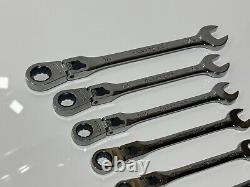 Craftsman USA RARE 42400 GK 7pc SAE LOCKING Flex Ratcheting Wrench Set, 12 Point
