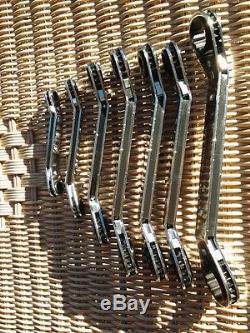 Craftsman USA Ratcheting Wrench Set, Box-End, Offset, Standard/Metric, SAE/MM