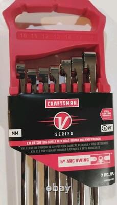 Craftsman V-Series XXL Metric Ratcheting Single Flex Head Double Box End Wrench