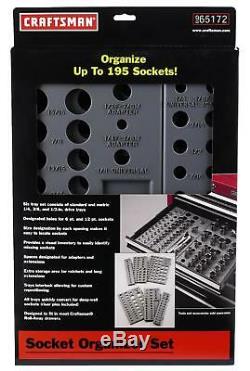 Craftsman Wrench Socket Organizer Set 6 Tray Divider Rack 195 Storage Tool Box