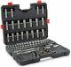 Crescent 90 Piece Pro Mechanic Tool Set With Ratcheting Wrenches, Sae & Mm Ctk90