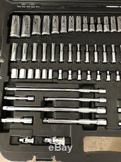 DEWALT Chrome Mechanics Tool Set Ratchet Socket Wrenches Hex Keys Bit