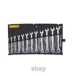 DEWALT Hand Tool Sets Reversible Polish Metric Ratcheting Wrench Set (12-Piece)