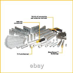 DEWALT Mechanics Tool Set, 247-Pcs. Tooth Ratchet Socket Wrench (DWMT81535) NEW