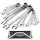 Duratech Flex-head Ratcheting Combination Wrench Set Sae 13-piece 5/16'' To 1