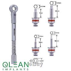 Dental Torque Ratchet Wrench Set Implant Abutments drivers Surgical Instrument
