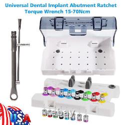 Dental Universal Implant Prosthetic Kit 16pcs Driver Wrench Hex Ratchet Set New