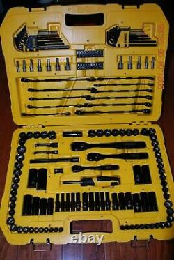 Dewalt 184 Pieces Black Chrome Polish Mechanic Tool Set # Dwmt45184