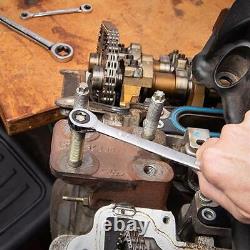 Double Box Ratcheting Handle Wrench Set Workshop Repair Ferramentas Tools Kit