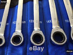 Double Ring Ratchet Spanner Set by Bergen 8-19mm 6 Piece