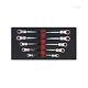 E-z Red Nr5m 5 Pc Extra Long Flex Head Ratcheting Wrench Set