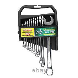 Eastman 08 Pcs Ratcheting Combination Wrench Kit Roll Set-Elliptical Panel-CRV