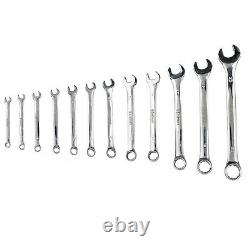 Eastman 08 Pcs Ratcheting Combination Wrench Kit Roll Set-Elliptical Panel-CRV