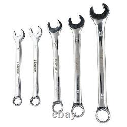 Eastman 08 Pcs Ratcheting Combination Wrench Kit Roll Set-Elliptical Panel-CRV