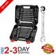 Efficient 24-piece Ratcheting Wrench Set Slim Profile & Mirror Finish Design