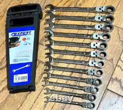 Expert Tools by Mac 8 19mm Wrench Set Metric Combo Flex Head Ratcheting Lot