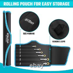 Extra Long Anti-Slip Flex-Head Ratcheting Wrench Set, Double Box End Wrench Set
