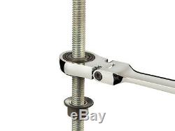 Extra Long Flex-Head Ratcheting Box End Wrench Set, Metric, 6-Piece set