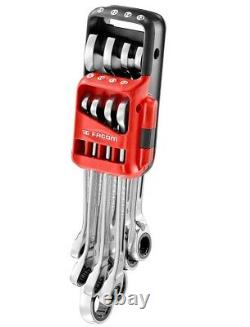 Facom 467B. JP8 8 Piece Reversible Ratcheting Anti Slip Combination Spanner Se