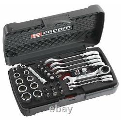 Facom 467S. BOXPB 6 Pce. Stubby Ratchet Wrench Set