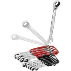 Facom Pro 10 Piece Ratchet Combination Wrench / Spanner Set 8 to 19mm 467. JP10PB