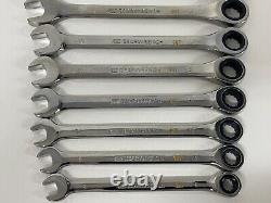 GEARWRENCH 12 Pc. 8mm-19mm 12 Pt. 90T Ratcheting Combination Wrench Set, 86679