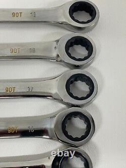 GEARWRENCH 12 Pc. 8mm-19mm 12 Pt. 90T Ratcheting Combination Wrench Set, 86679