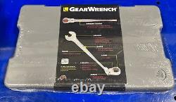 GEARWRENCH 12pc 12 XL X-Beam Flex Head Ratcheting Combination Wrench Set Metric