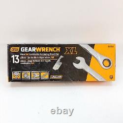 GEARWRENCH 13 Pc. 12 Pt XL Ratcheting Combination Wrench Set with Tool Roll, SAE