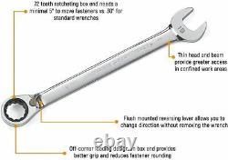 GEARWRENCH 14 Pc. 12 Pt. Reversible Ratcheting Combination Wrench Set, 85142