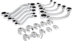 GEARWRENCH 20 Piece Specialty Ratcheting Metric Wrench Set in Foam Storage Tray