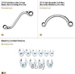 GEARWRENCH 20 Piece Specialty Ratcheting Metric Wrench Set in Foam Storage Tray