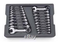 GEARWRENCH 20 Piece Stubby Wrench Set3/8-15/16 10-19MM KD81903