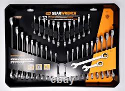 GEARWRENCH 39327 INCH/MM 72-TOOTH COMB0 RATCHETING WRENCH SET 32PC WithSTUBBY NEW