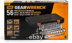 GEARWRENCH 56 Pc. 3/8 Drive 6 Pt. 120XP Tool Set, SAE/Metric 80550P