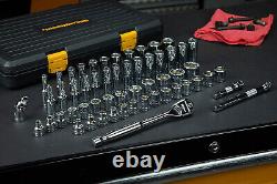 GEARWRENCH 56 Pc. 3/8 Drive 6 Pt. 120XP Tool Set, SAE/Metric 80550P