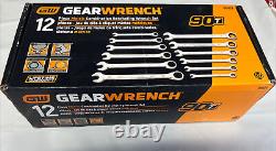 GEARWRENCH 86927 12 Pc 90T Metric Combo Ratcheting Wrench Set NEW