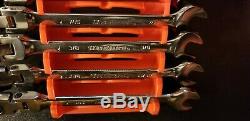 GEARWRENCH 9702 13 Piece Flex-Head Combination Ratcheting Wrench Set SAE