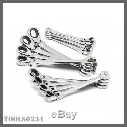 GEARWRENCH 9901D 12 Pc. 12-Point Flex Head Ratcheting Combo Metric Wrench Set