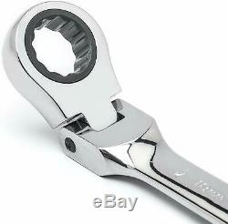 GEARWRENCH 9901 12 Piece Metric Flex-Head Combination Ratcheting Wrench Set