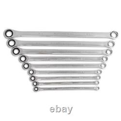 GEARWRENCH Ratcheting Wrench Set5/16, 3/4 72-Tooth SAE Double Box (9-Piece)