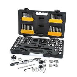 GEARWRENCH SAE Metric Ratcheting Tap Die Set Storage Case Hand Tools 75 Piece