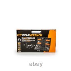 GEARWRENCH SAE Metric Ratcheting Tap Die Set Storage Case Hand Tools 75 Piece