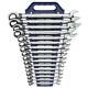 Gearwrench Wrench Set Ratcheting Reversible Metric Alloy Steel Hand Tool 16 Pc
