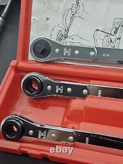 Gates Tools Universal 3-pc Ratcheting Serpentine Belt Wrench Set. New