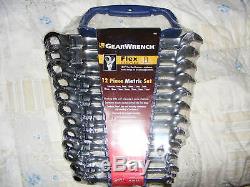 GearWrench 12pc Metric Flex Head Ratcheting Wrench set